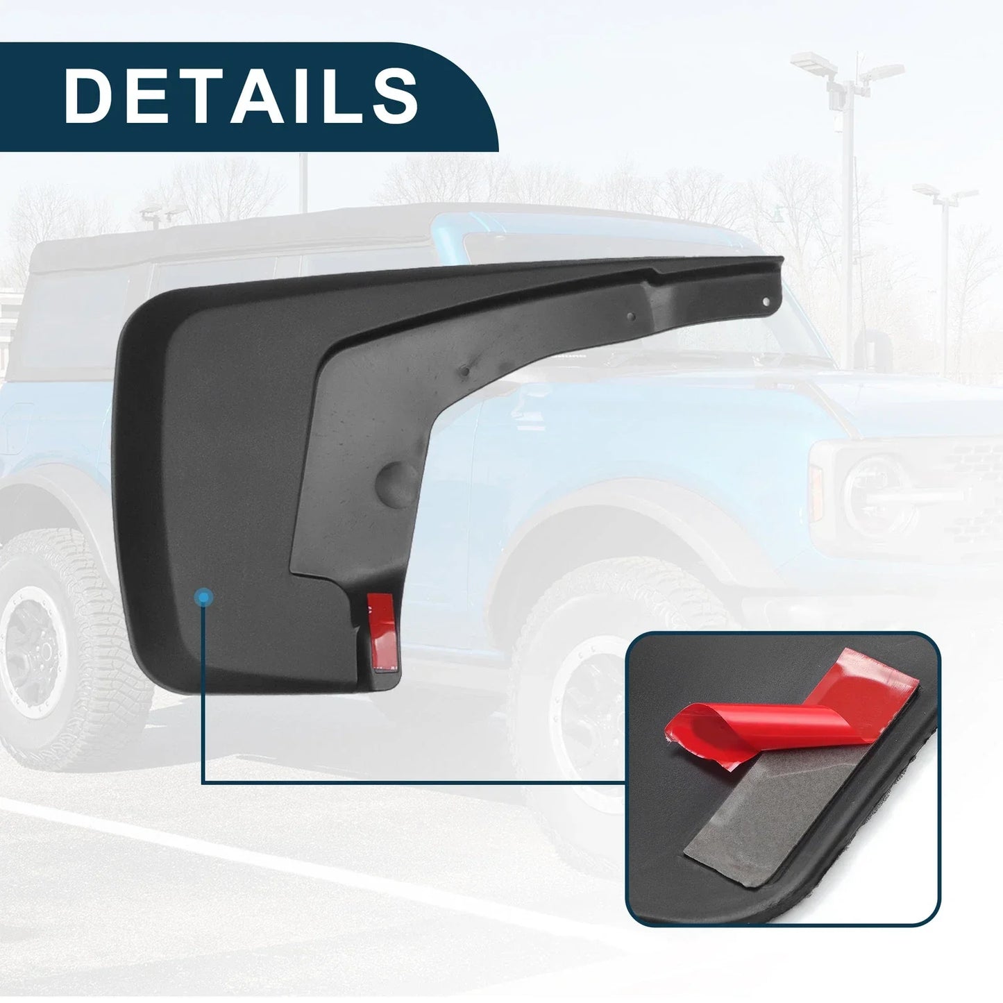 Mud Flap Splash Guard for Dodge Ram 1500 2019-2024 (2 x Guards)