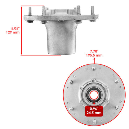 60 in Deck Spindle Pulley Replacement for Exmark Lazer Z E-Series (2005–2015)