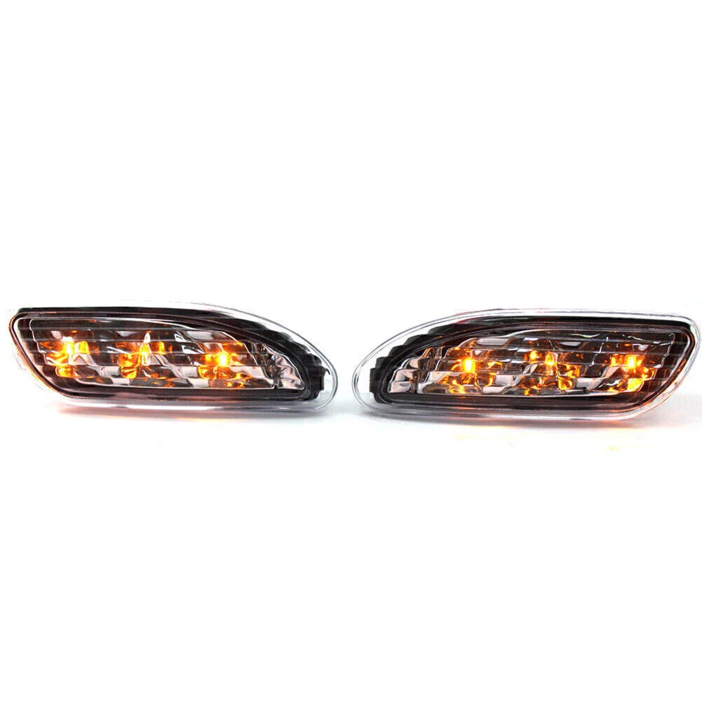 Clear Front LED Light Bar Side Marker for Mercedes W203 C Class (2001-2007)