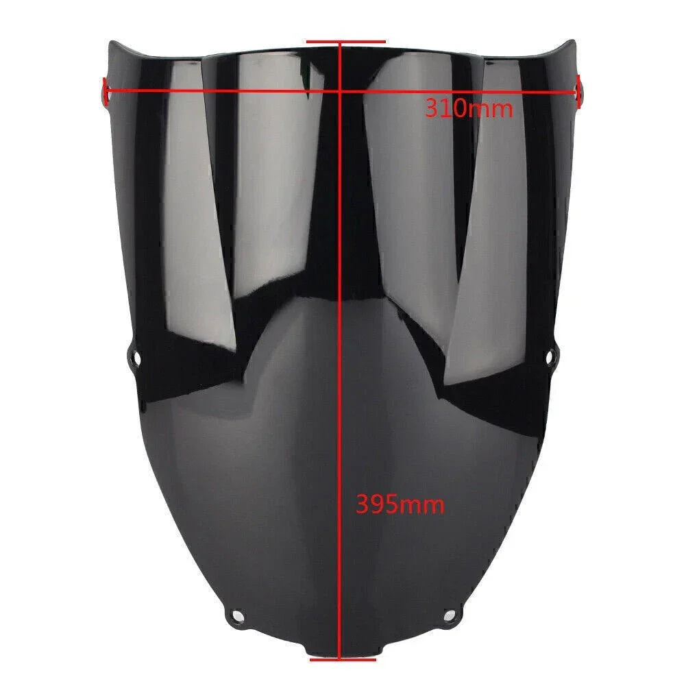 Double Bubble Windshield for Kawasaki Ninja ZX6R (2000-2002) Clear