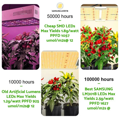 1000W LED Grow Light Full Spectrum for Indoor Plants