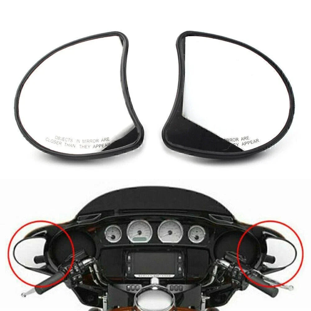 Fairing Mount Side Rear Mirrors for Harley Electra Glide FLHTK FLHT FLHTCU (96-13)