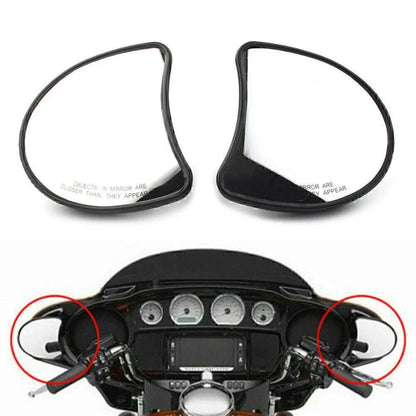 Fairing Mount Side Rear Mirrors for Harley Electra Glide FLHTK FLHT FLHTCU (96-13)