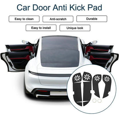 Car Door Anti Kick Pad Sticker Protector for Lexus RX200 (2016) - Black Set