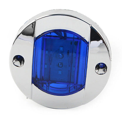 24V LED Side Marker Lights  Blue for Truck Trailer RV Boat