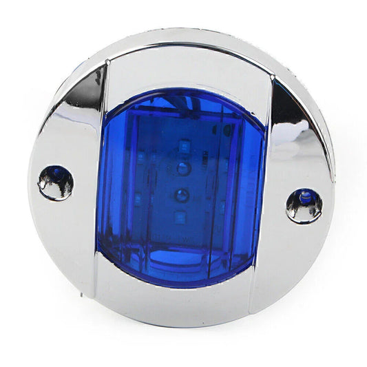 24V LED Side Marker Lights  Blue for Truck Trailer RV Boat