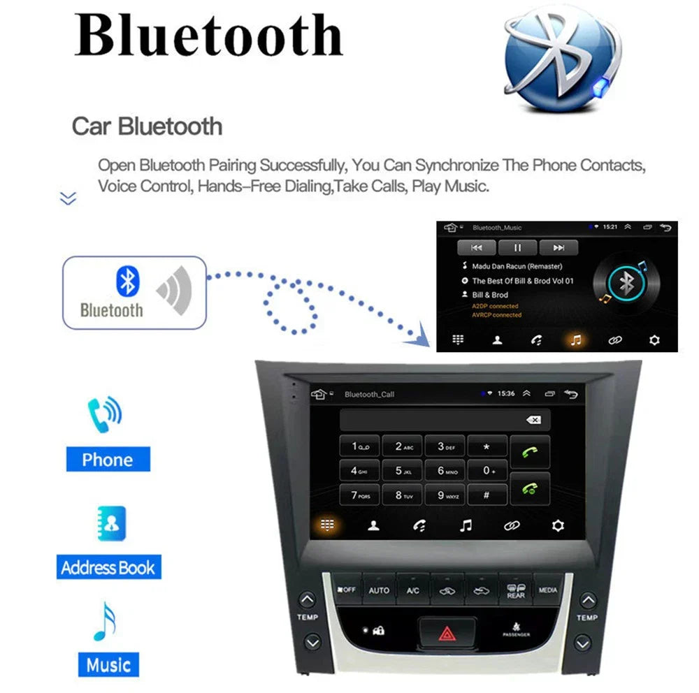 9'' Car Stereo Radio GPS 4GB + 64GB for Lexus GS450 GS460 (2005-2011)