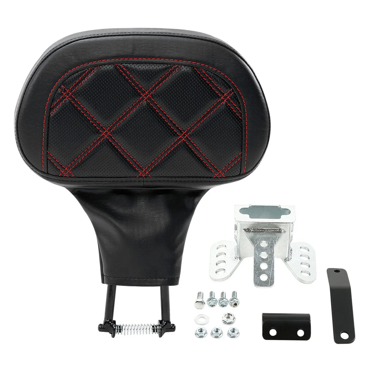Black Driver Backrest Pad for Harley Touring Road Street Glide FLHX (88-23)