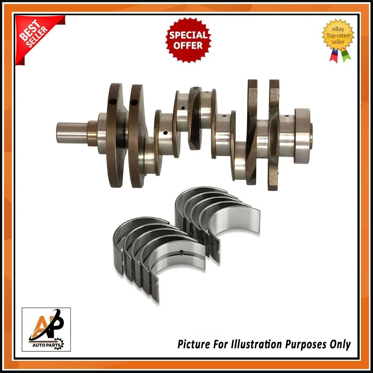 Crankshaft Bearings Kit OEM Replacement for Jaguar 3.0 306DT (2000–2009)