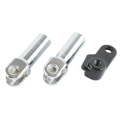 Chrome Passenger Foot Pegs Mount Clevis Kit for Harley Softail Slim (2012-2017)