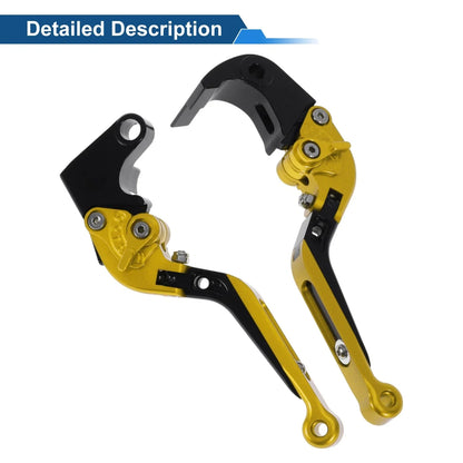 Adjustable Brake Clutch Levers for Honda CBR600RR (2003-2019) Gold Black