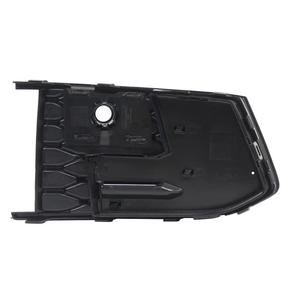 Left Front Fog Light Grille Cover Matte Black for Audi A6 S6 (2018-2024)