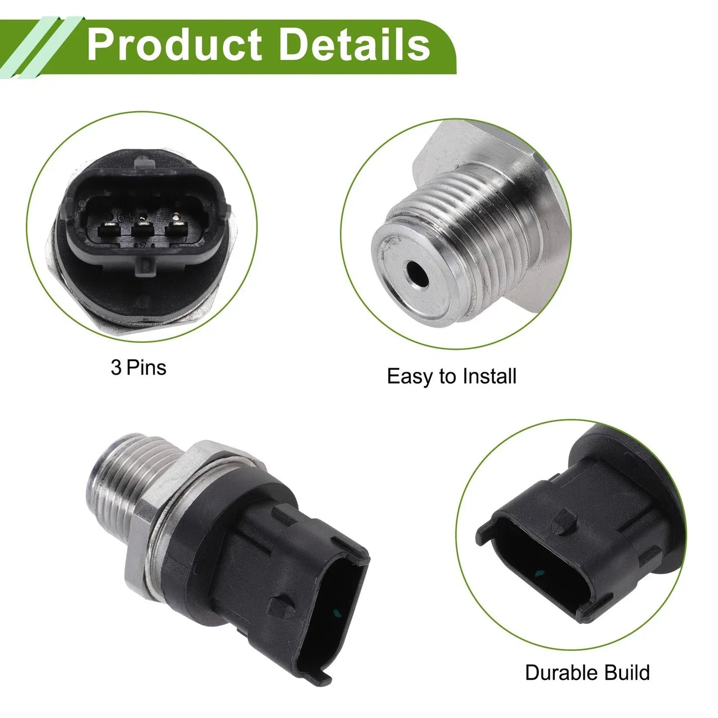 Fuel Injection Pressure Sensor for Mercedes-Benz E350 (2012-2013)