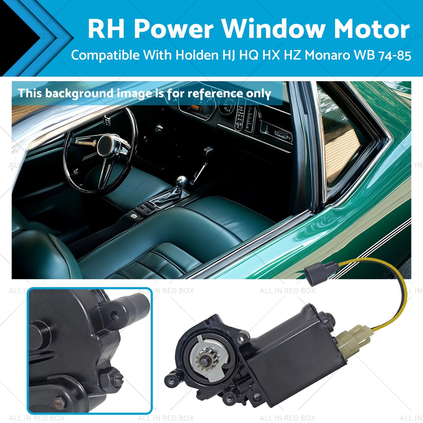 Right Hand Power Window Motor for Holden WB Statesman Ute (1980-1985)