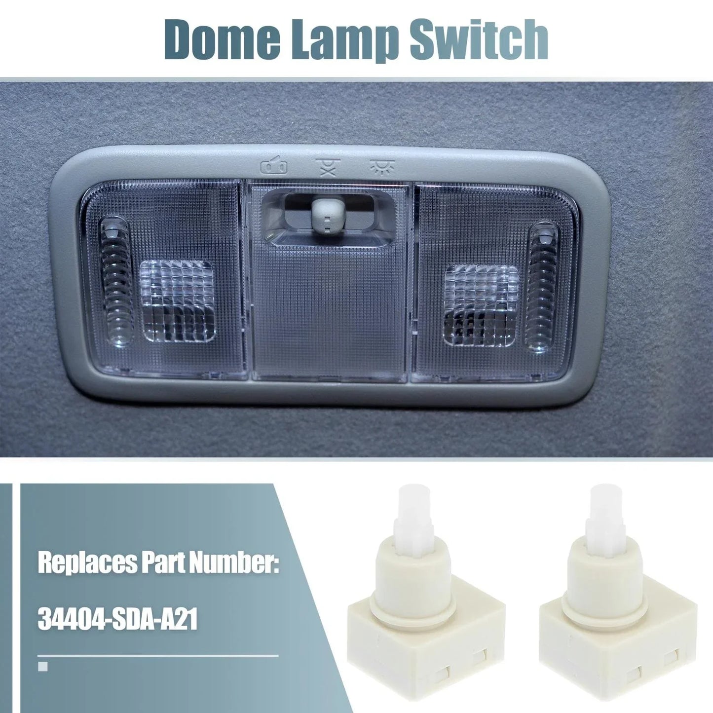 Dome Lamp Switch 2Pcs for Honda CR-V, Odyssey, Accord (2001-2023)