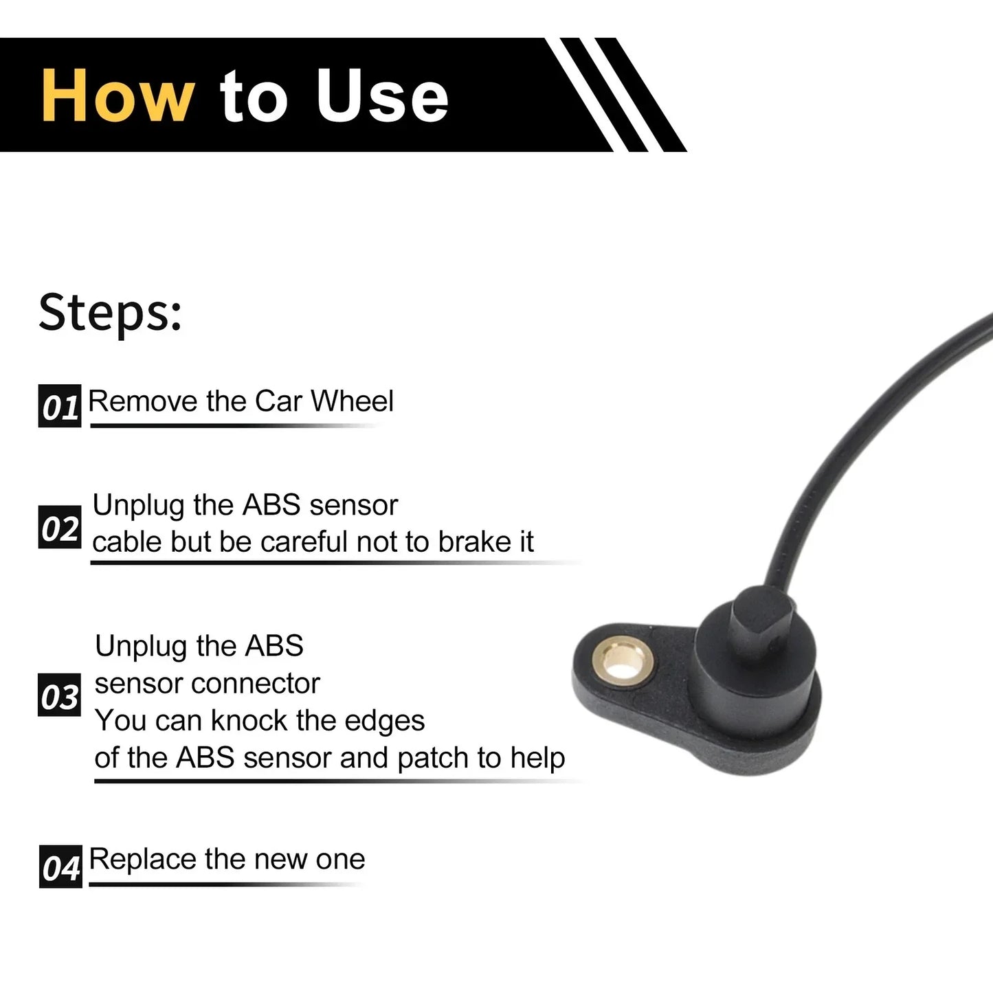 ABS Wheel Speed Sensor for Honda Accord Rear Right (2013-2017)