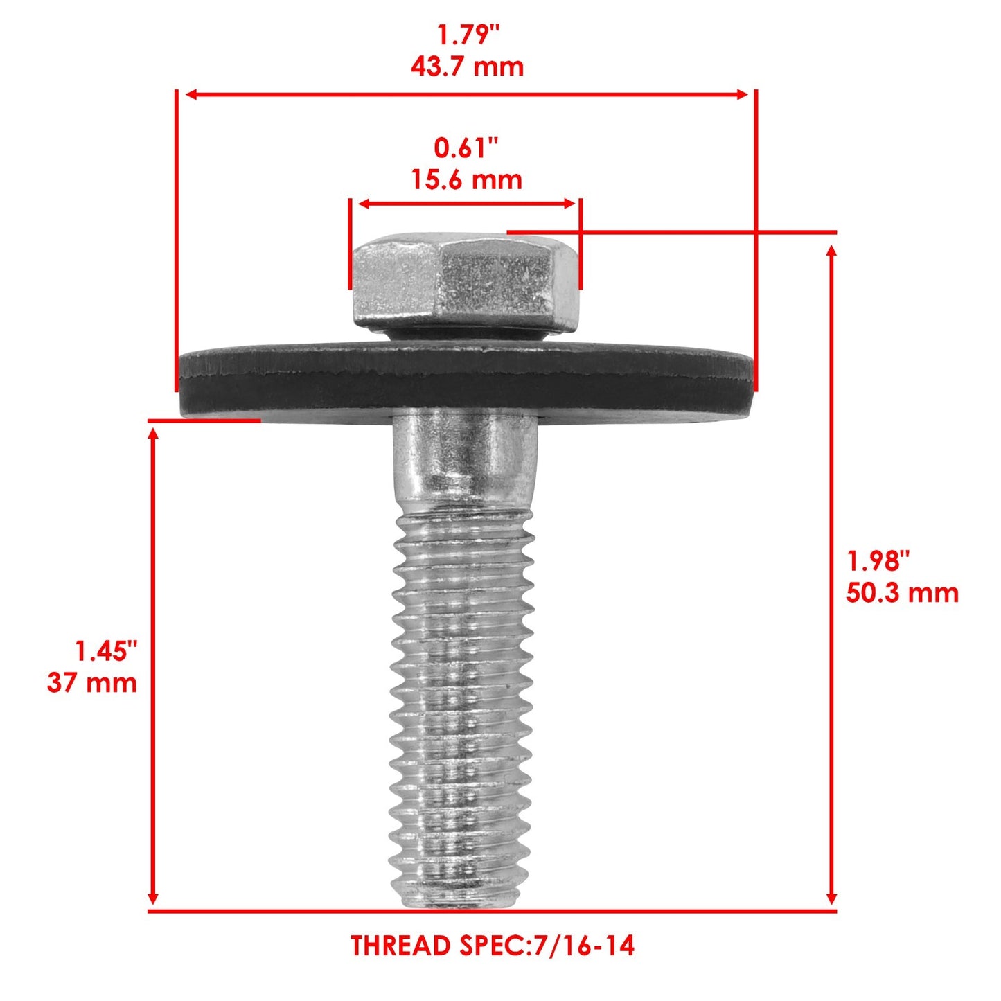 Deck Blade and Bolt Replacement for John Deere 38 Inch Deck (2000–2020)