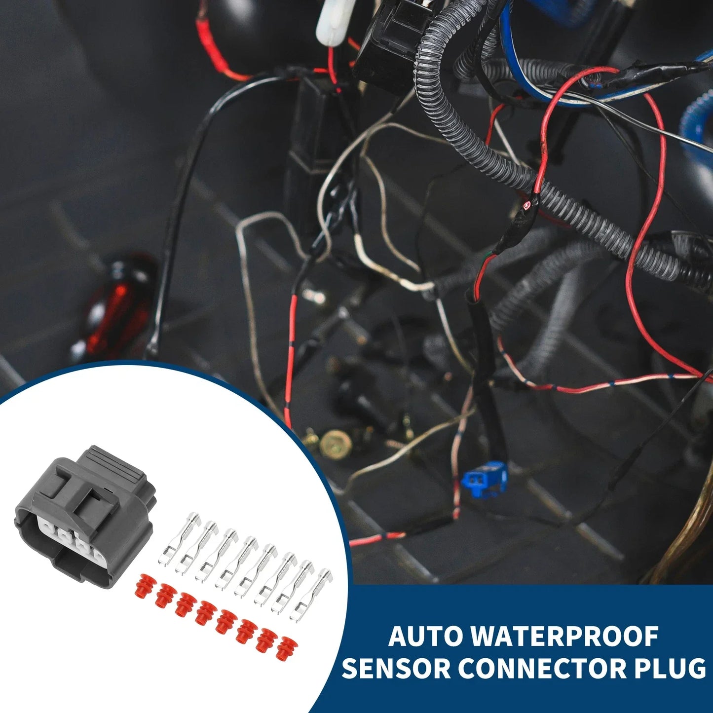 8 Pin Auto Waterproof Sensor Connector Plug for Honda - 1 Set ()