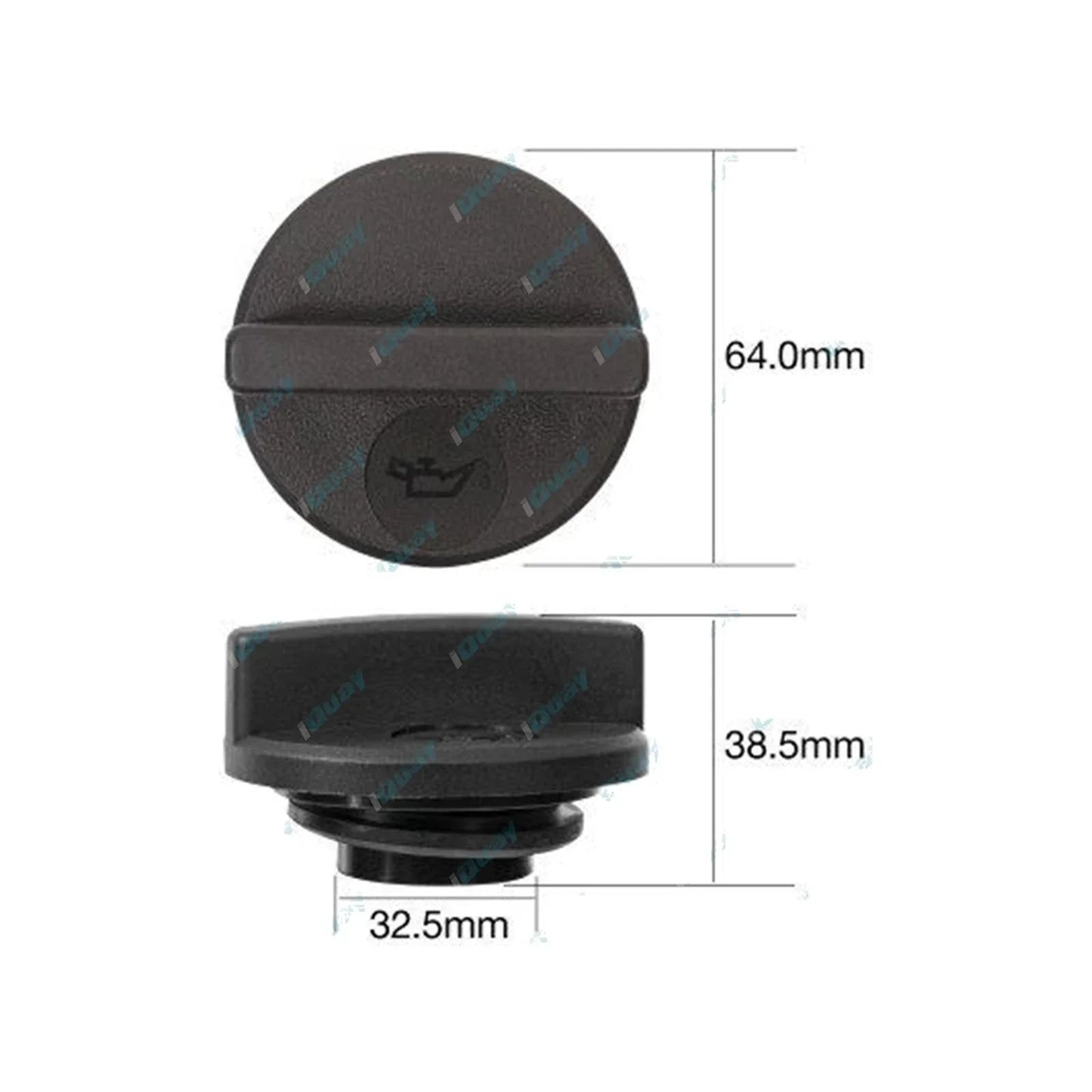 Engine Oil Cap Plastic Screw for Nissan Exa KCN13 4cyl 1.8L CA18DE 1988~1991