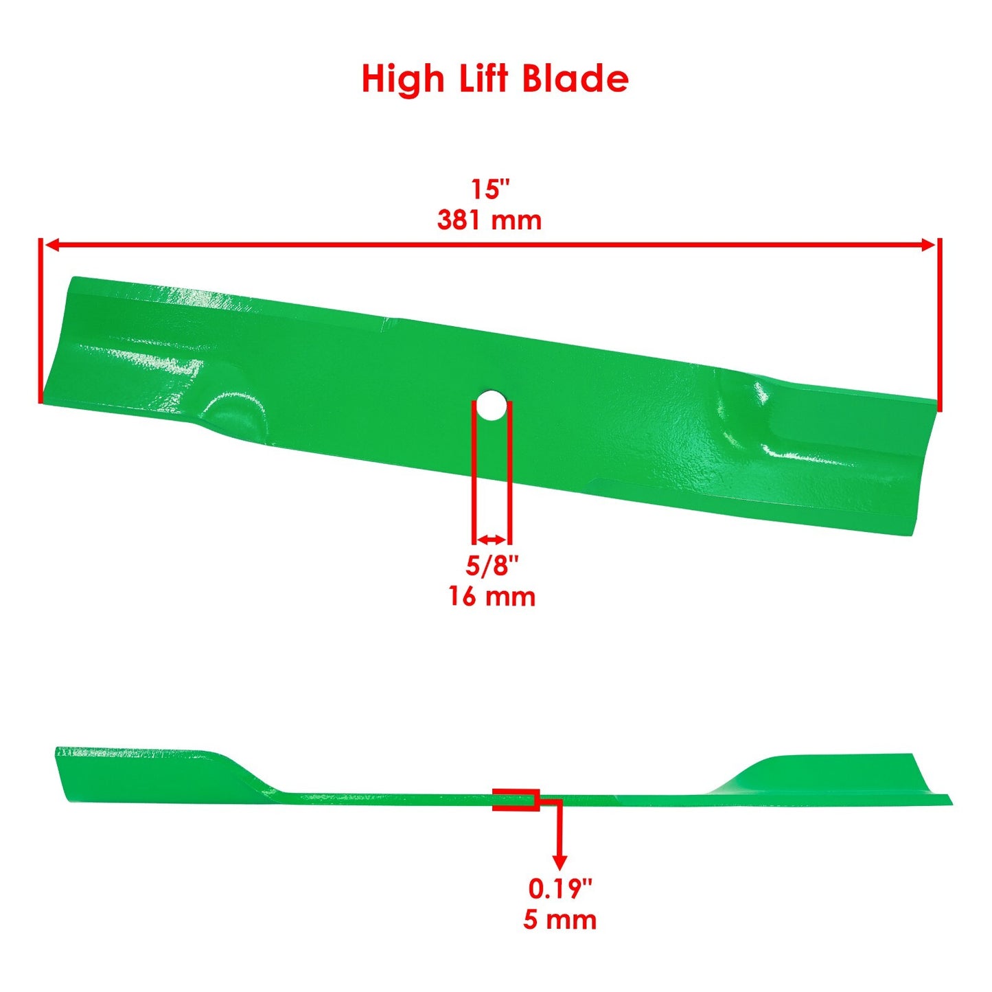42" Deck High Lift Blades Replacement Kit with Bolts for Dixie Chopper (2001–2006)
