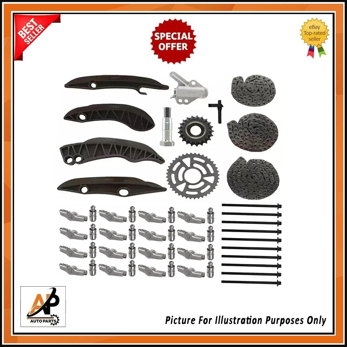 Engine Timing Chain Kit Replacement for BMW 3 Series N47D20 (2007–2015)