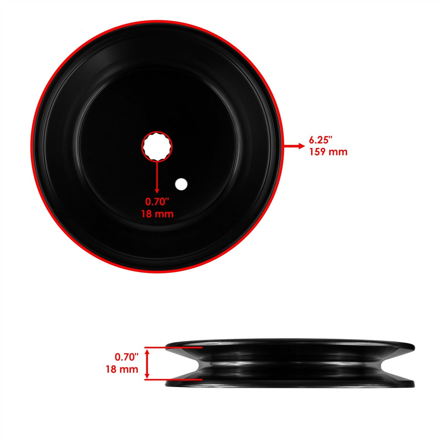 Deck Spindle Pulley Replacement for Cub Cadet MTD (2000–2022)