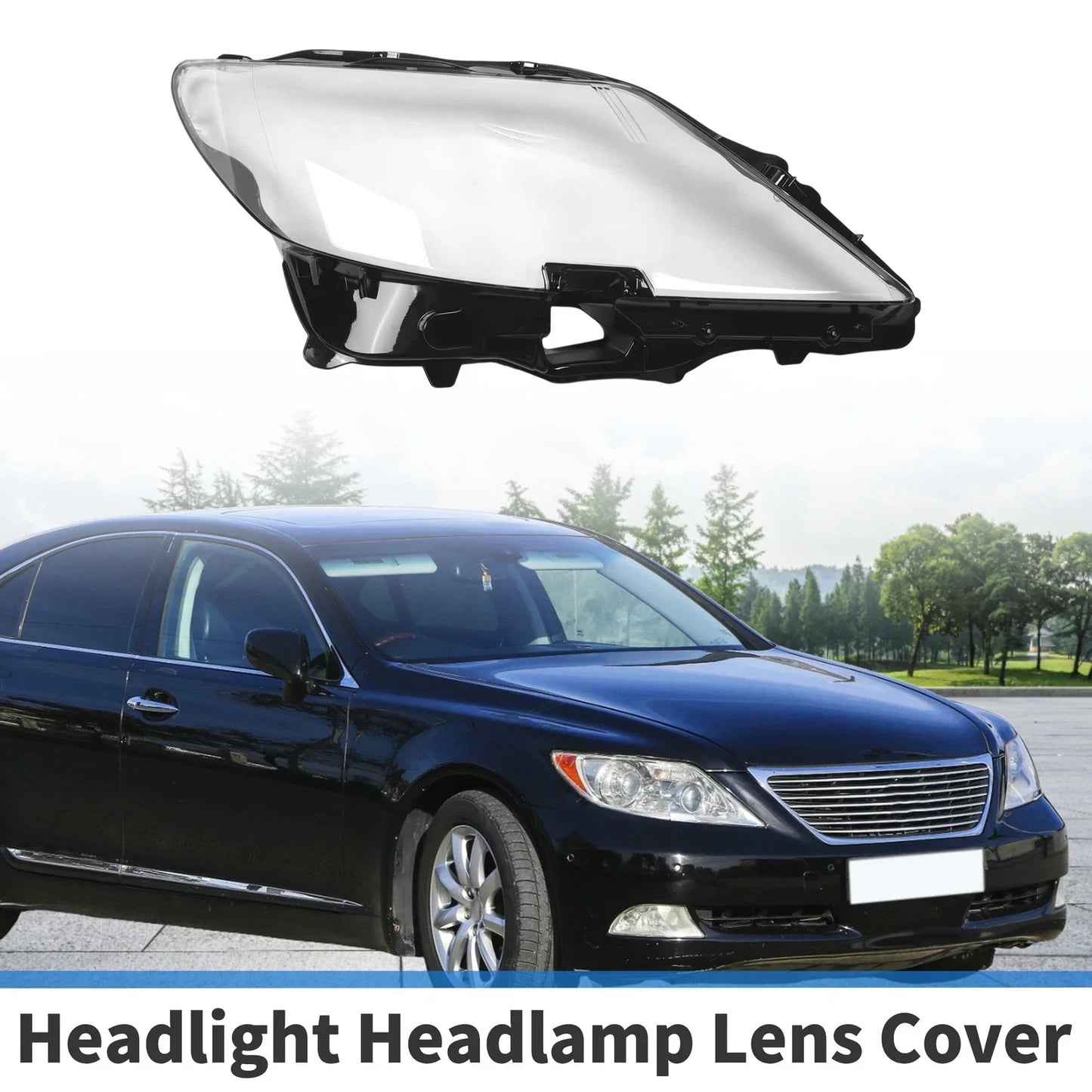 Car Front Right Headlight Lens Cover for Lexus LS460 (2007-2009)