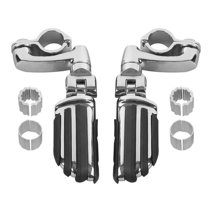 Chrome Highway Footpeg Pegs 25/32/35mm for Honda Harley Touring Dyna