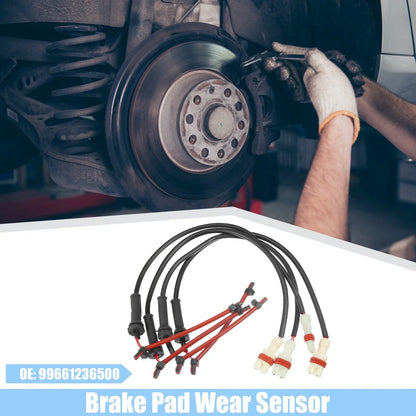 Rear Brake Pad Sensor for PORSCHE BOXSTER (2005-2012) 2 x Black Red White