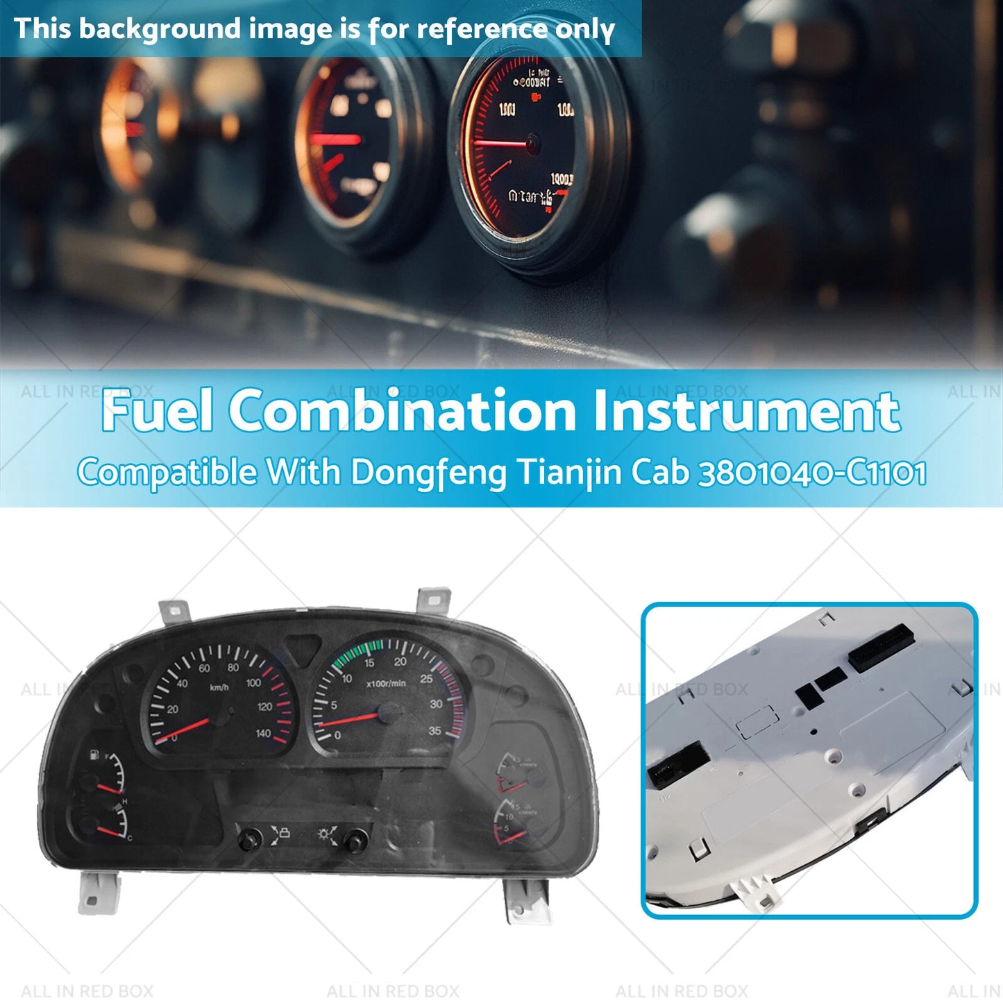 Fuel Combination Instrument for Tianjin Cab (24V)