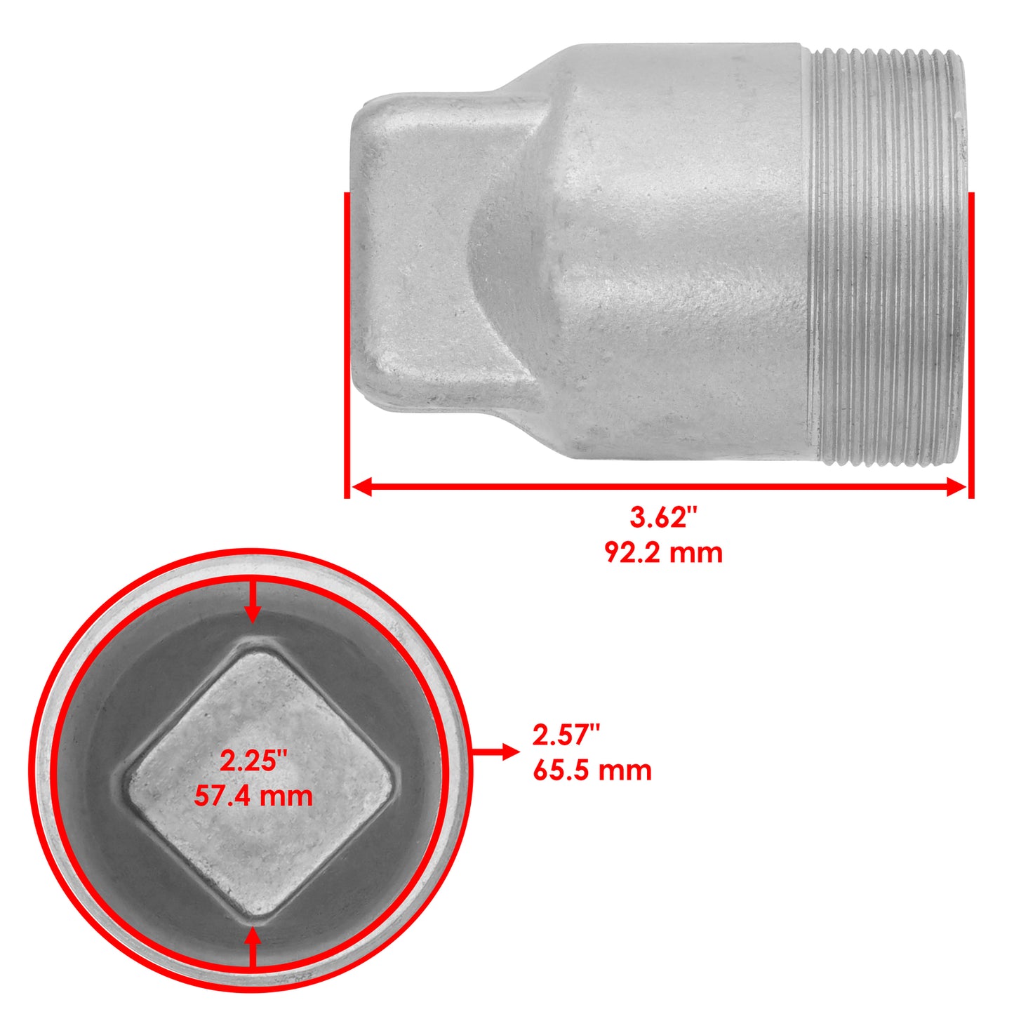 Caltric PTO Shaft Cover Replacement for Ford 2600 3600 2310 2610 3610 (2000–4000)