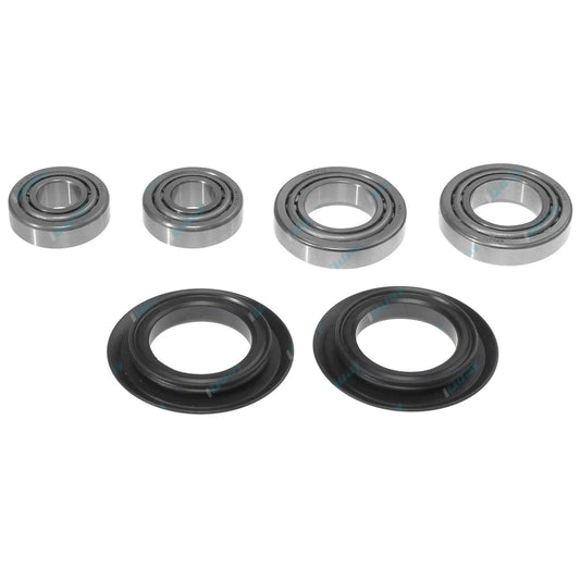 2 x Front Inner + Outer Wheel Bearing + Cone + Seal Kit Set