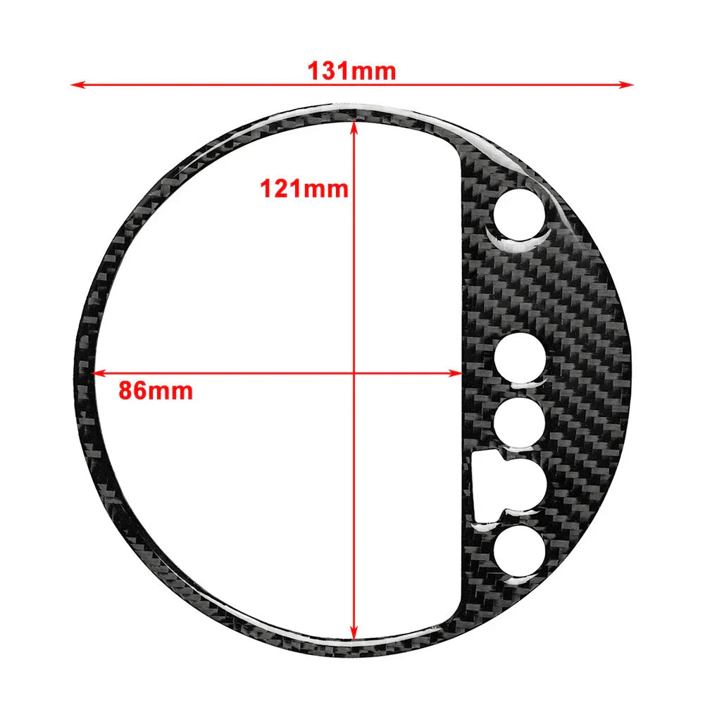 Black Central Console Gear Shift Panel Cover Trim for Audi TT TTS TTRS (08-14)