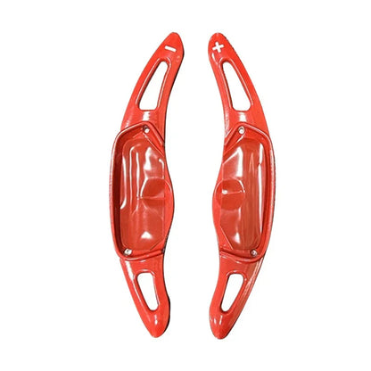 Red Steering Wheel Shift Paddle Extensions for Kia Forte (2020)