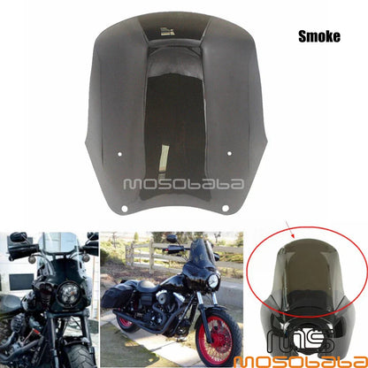 15" Smoke Windshield for Harley Dyna Low Rider FXDL, Street Bob FXDB (2006-2017)