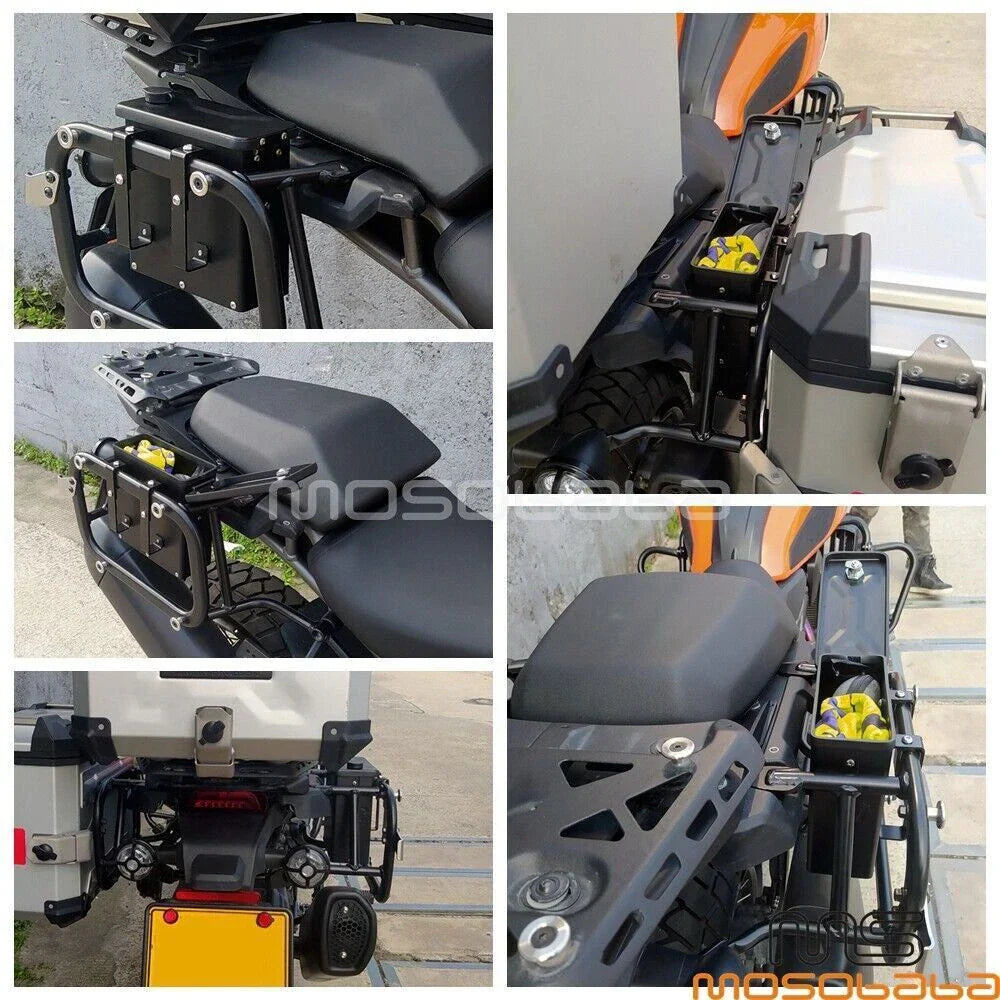 Black Right Side Bracket Storage Toolbox for Harley Pan America 1250 (2021-2023)