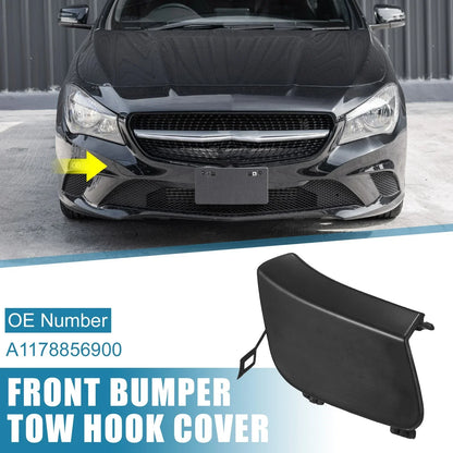 Front Right Bumper Tow Hook Cover for Mercedes-Benz CLA250 (2017-2019) Black