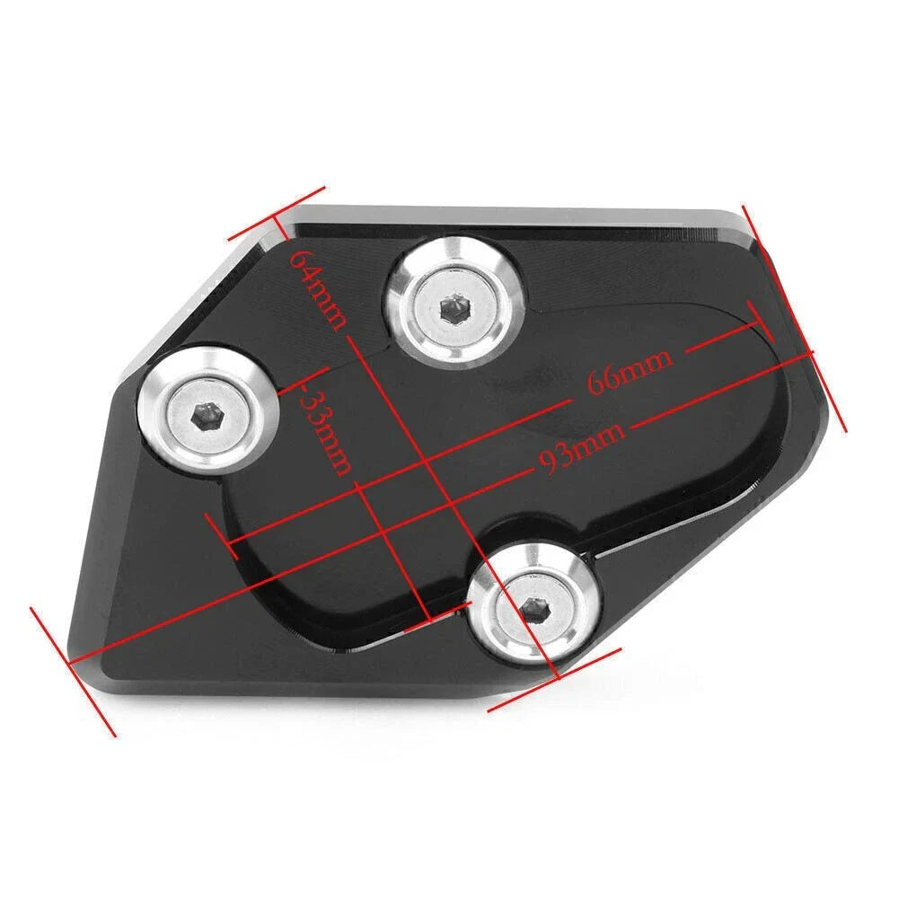 Red Kickstand Extension Plate for Yamaha T-MAX 530 (2015-2016)