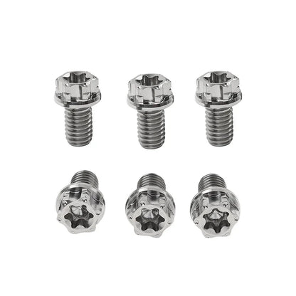 6 x M8x10mm Titanium Torx Head Flange Screws for Motorcycle Bike