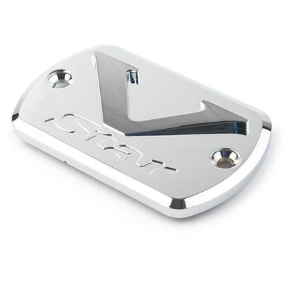 Front Brake Fluid Cap Reservoir Cover for Yamaha V Star XVS 650/1100/1300