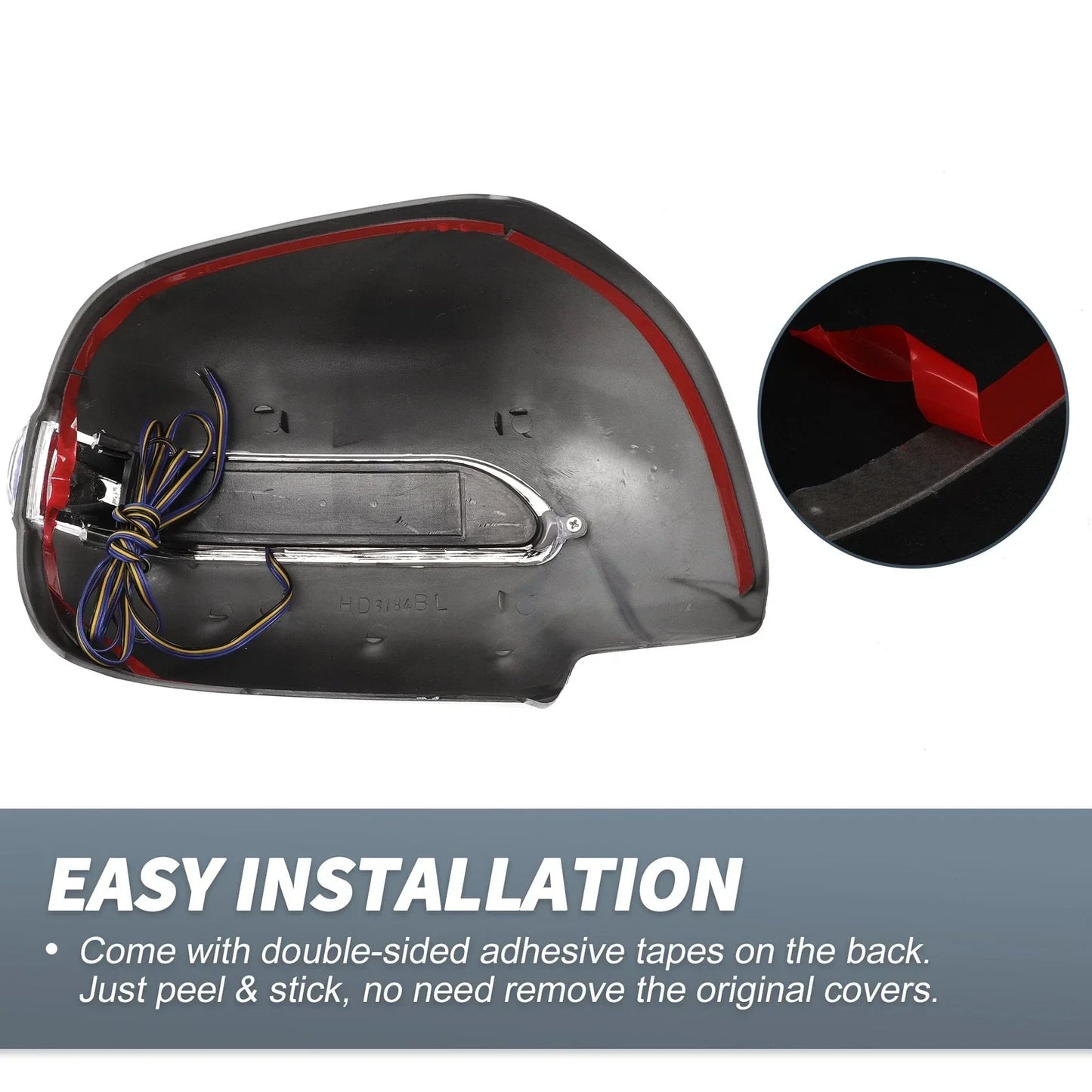 Rearview Mirror Cover Overlay Gloss Black for Lexus RX330 RX300 RX350 (2004-2006)