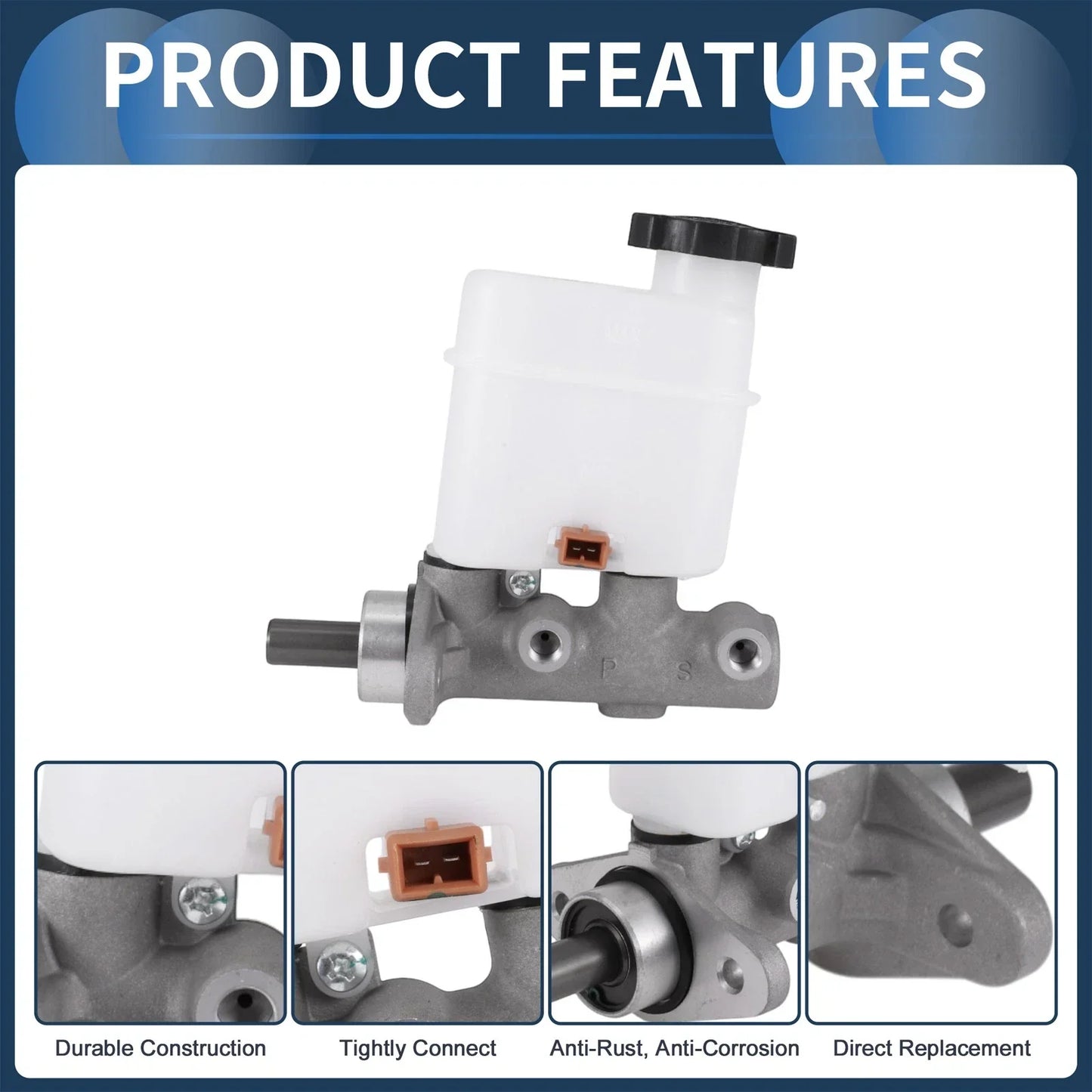 Brake Master Cylinder with Reservoir for Hyundai Santa Fe (2006-2009)