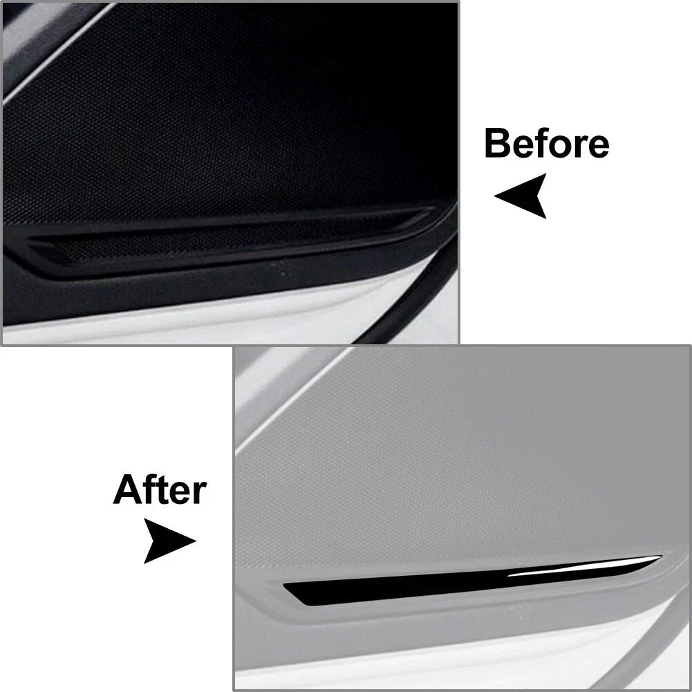Interior Door Audio Speaker Horn Cover Trim for Audi A4 B9 A5 S4 RS4 (2017-2023)