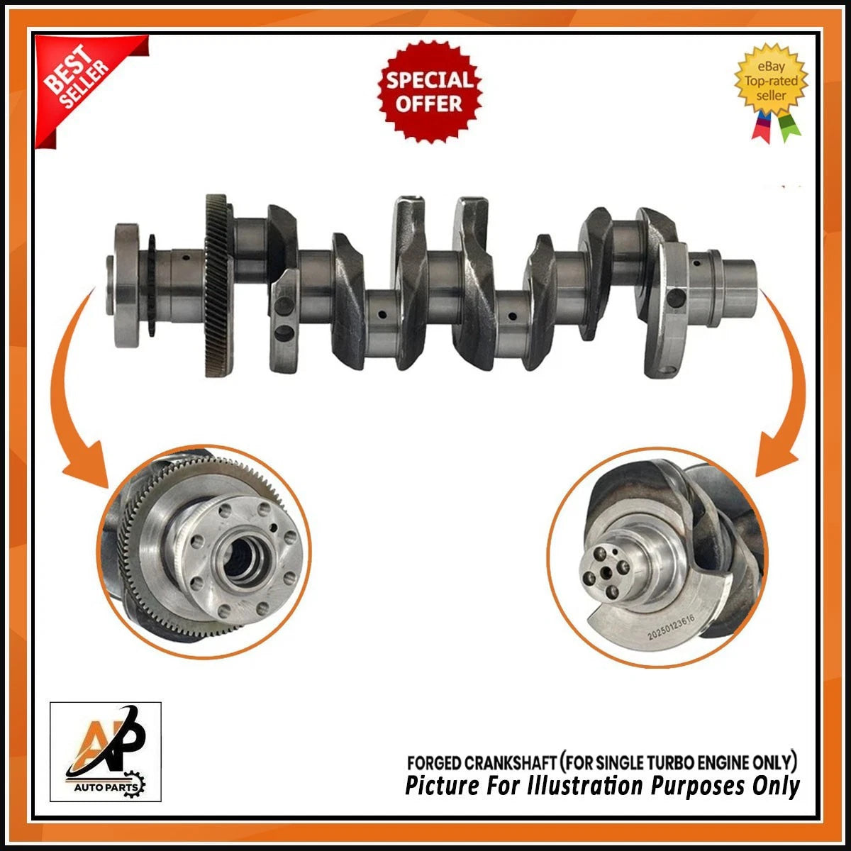 Engine Rebuild Kit with Forged Crankshaft for Land Rover Range Rover Velar (2018–2024)