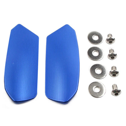 Rearview Mirror Block Off Base Plates for Suzuki GSXR 1000 (2017-2022) Blue