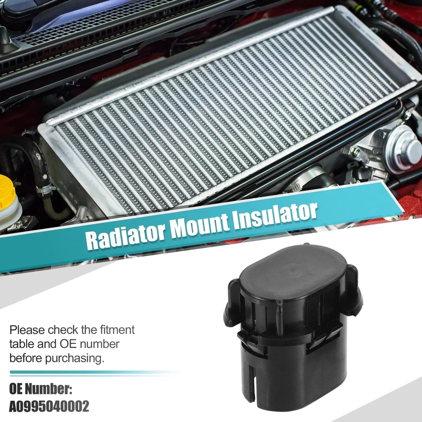 2 x Radiator Mount Insulators for Mercedes ML63 AMG (2007-2014)
