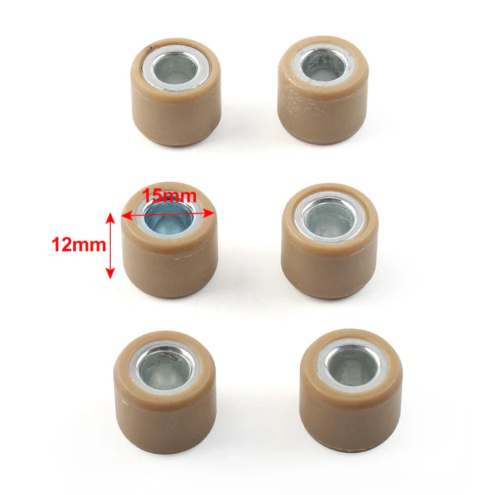 6 x 5G Variator Roller Weights 15x12mm for YAMAHA JOG 50 90