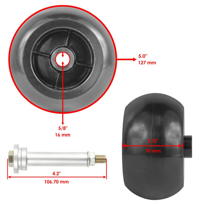 4 Pcs Deck Wheels Replacement for Simplicity 38in and 40in Deck (2005–2009)