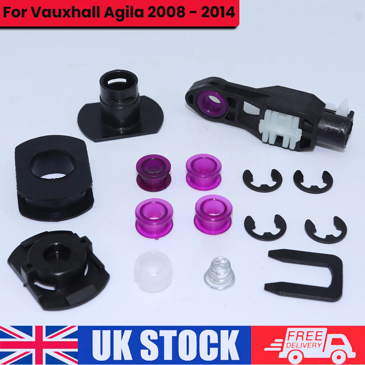 Shift Selector Lever Cable Bushing Linkage Collet Replacement for Vauxhall Agila B (2008–2014)
