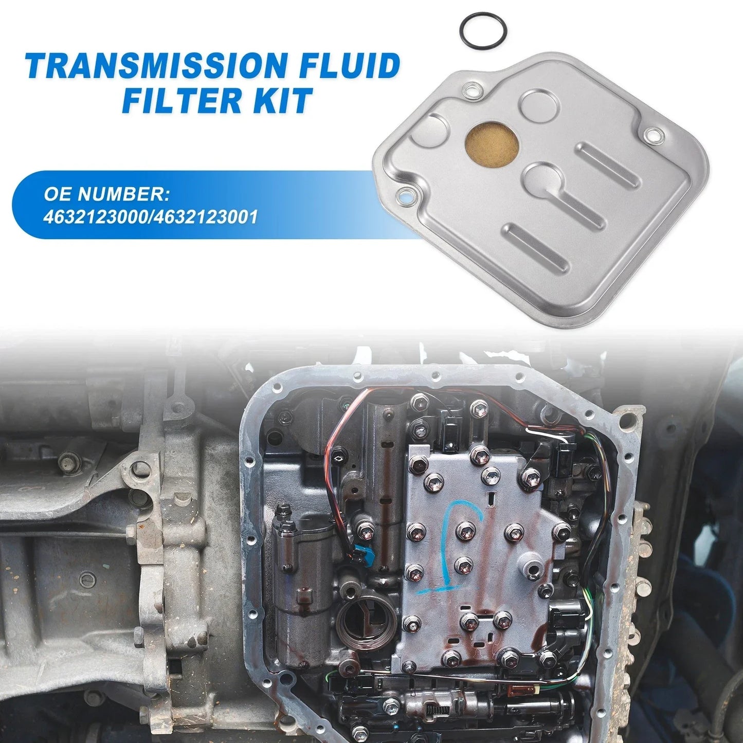 Transmission Fluid Filter Oil Pan for Hyundai A4CF2 A4CF1 (2006-2010)